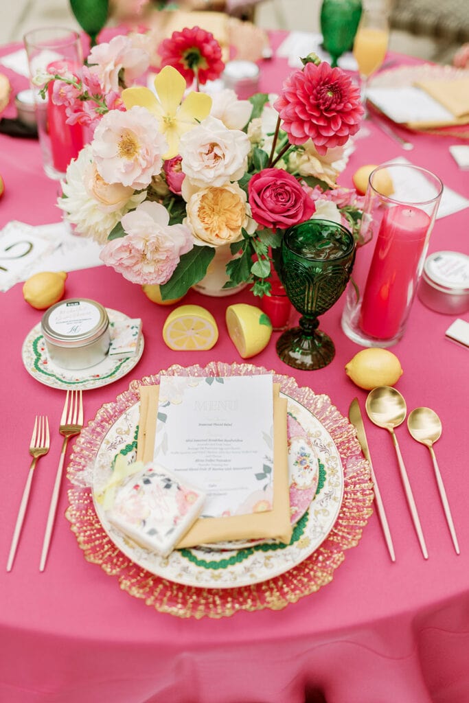 Citrus inspired bridal shower