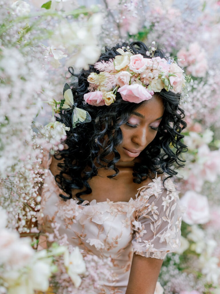 Bridal flower crown