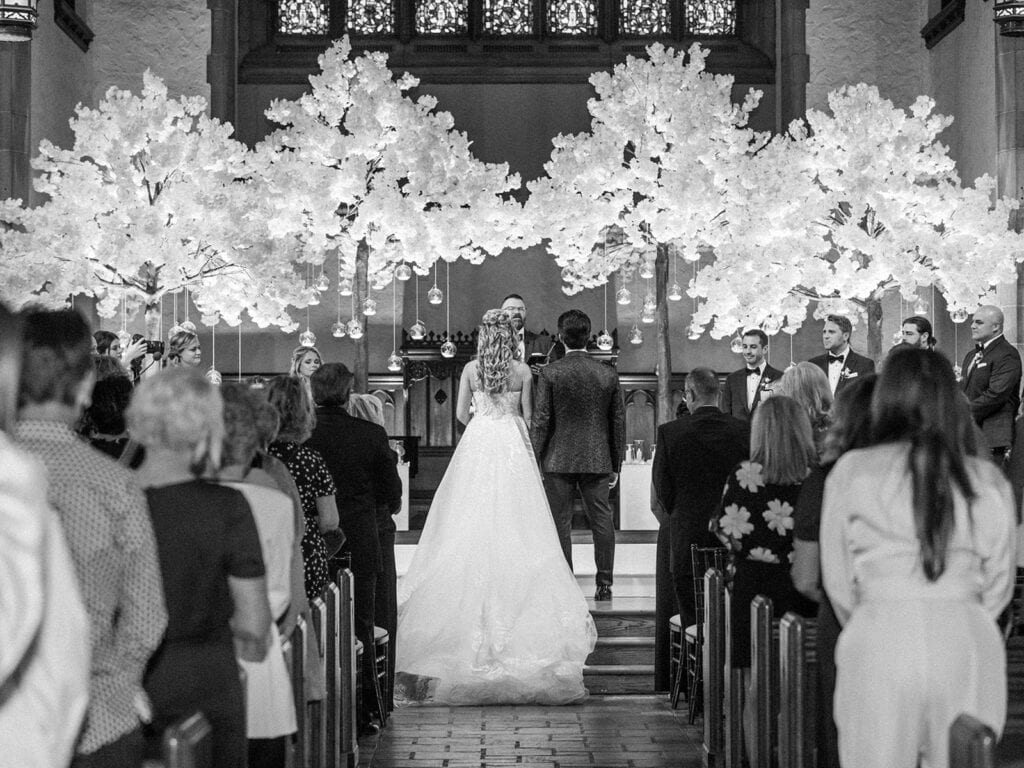 Cherry blossom wedding decor