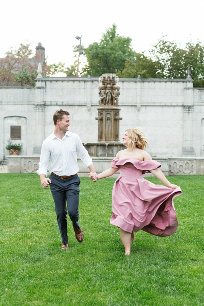 Mellon Park engagement session with Lauren Renee Photography