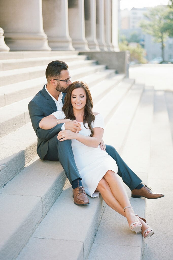 Oakland Columns engagement session with Lauren Renee Photography