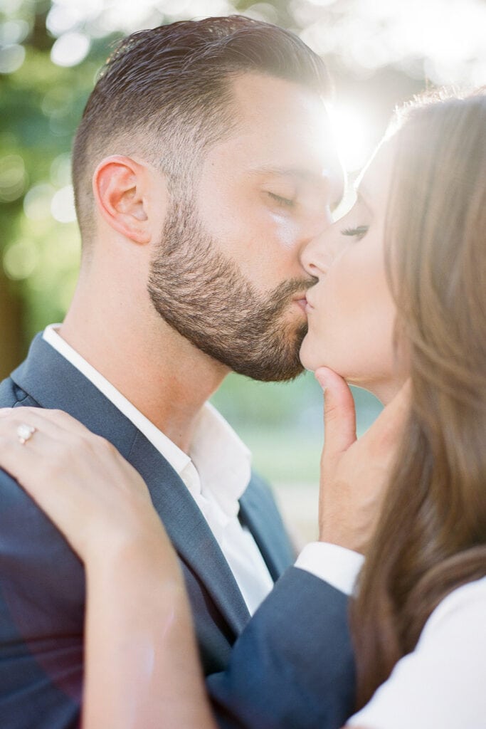 Natural engagement photography