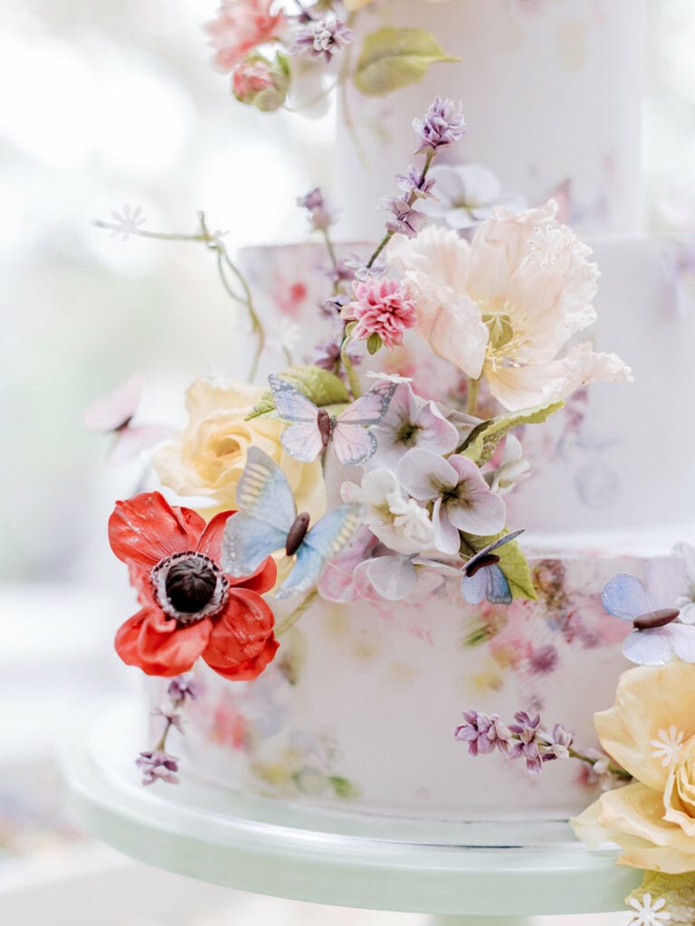 Sugar Flower Bridal Shower Cake by Alex Robba