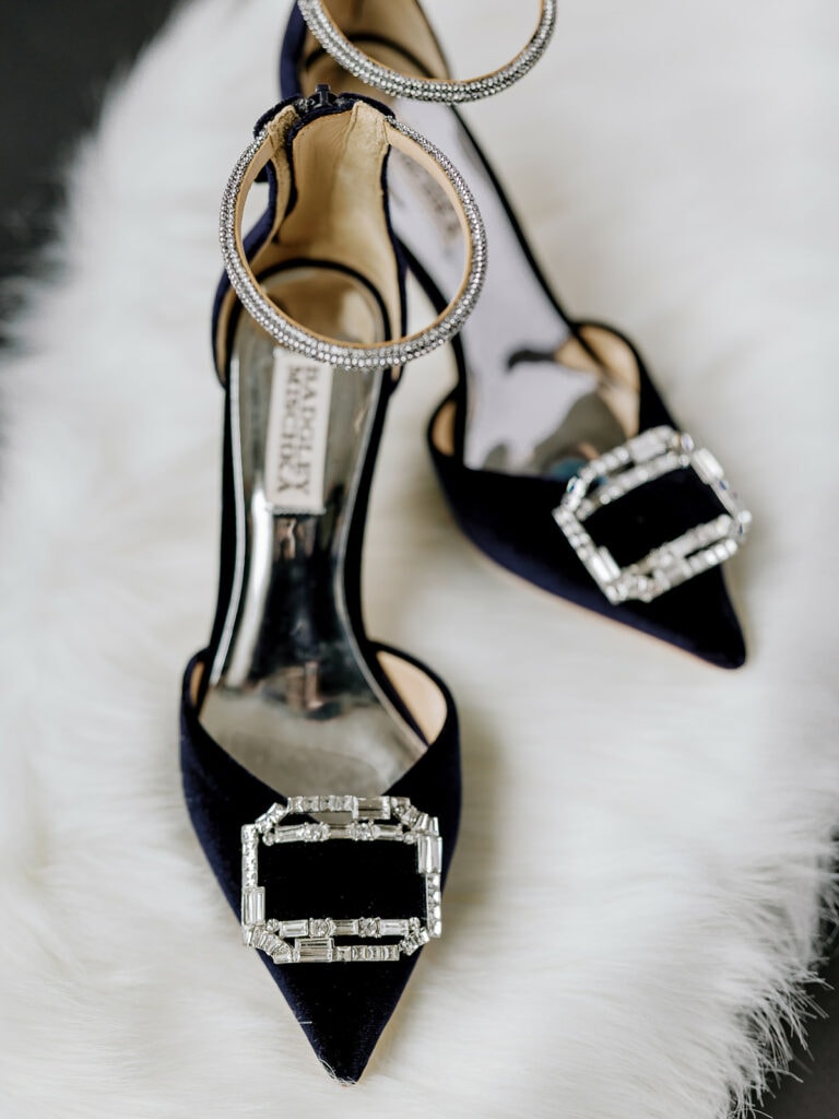 Black Badgley Mischka Wedding Shoes