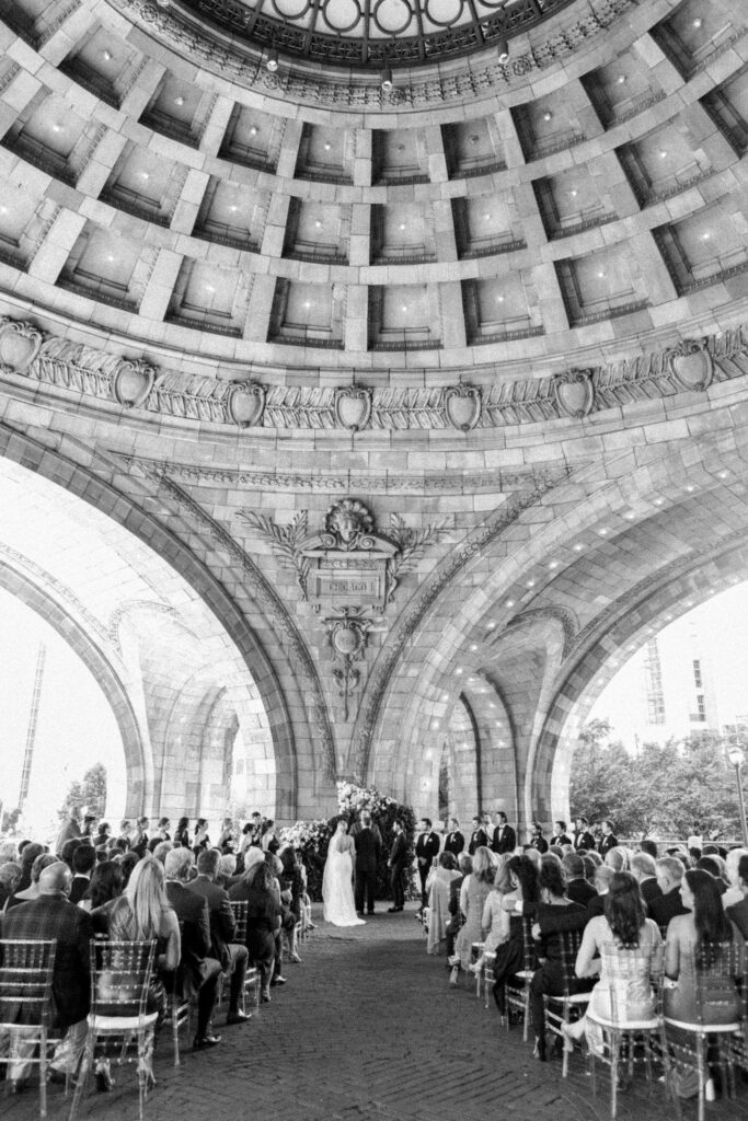 Photo of Heinz chapel wedding in Pennsylvania.